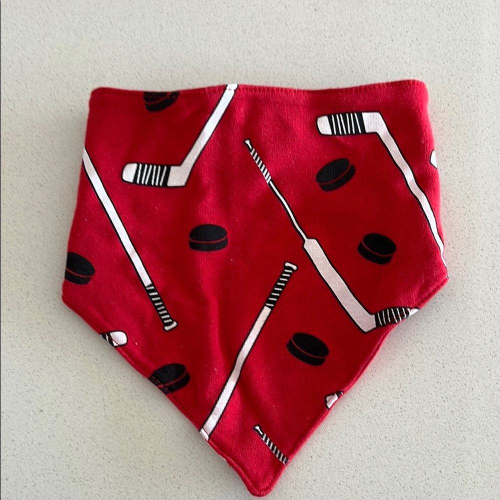 Hockey-Themed Red and Black Kids One Piece. - Picture 3 of 3
